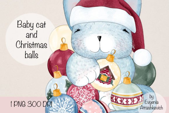 Baby Cat Christmas Balls Sublimation: A Designer’s Review of Festive Illustrations