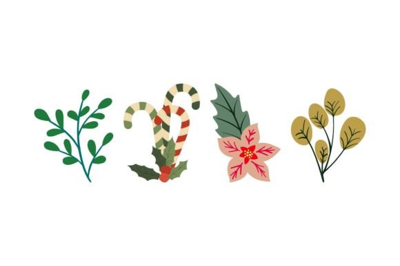 Christmas Flower Art: Illustrations for Branding