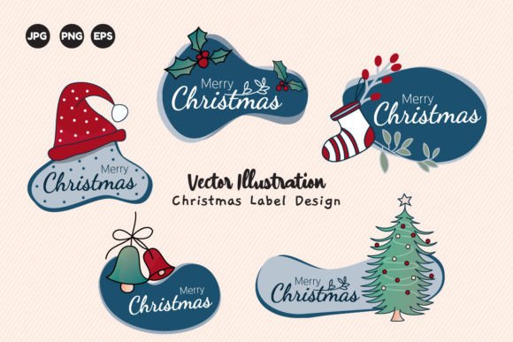 Christmas Label Design Vector Illustrati Review