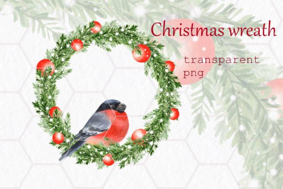 Christmas Wreath with Bullfinch: A Designer’s Review of Seasonal Illustrations