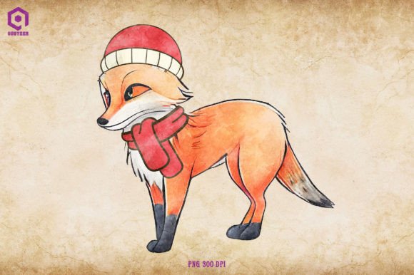 Fox Cozy Christmas Illustrations Review