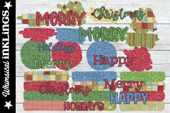 Glittery Christmas Backgrounds: Illustrations Review