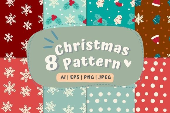 Review: Christmas Digital Paper Vol.1 Illustrations