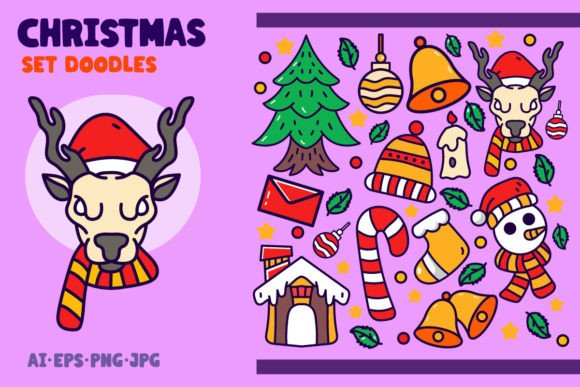Review: Christmas Doodle Set Illustrations