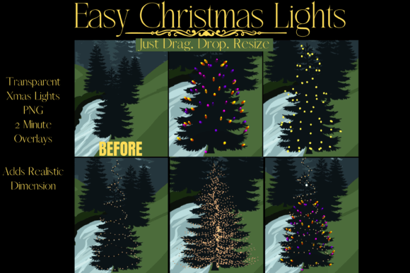 Review: Christmas Lights Overlay Illustrations