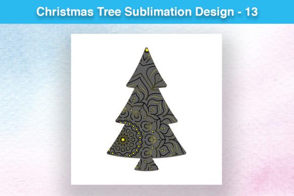 Review: Christmas Tree Sublimation Design - 13 Illustrations