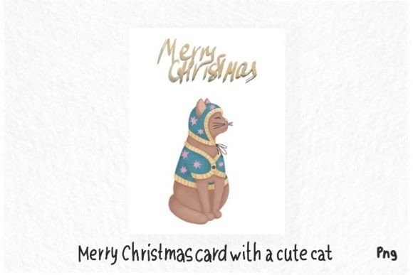 Review: Merry Christmas Greeting Card with Cat Design