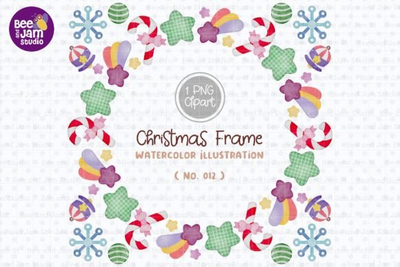 Reviewing Christmas Wreath Watercolor PNG-012 for Embroidery