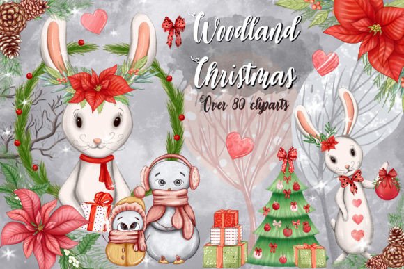 Reviewing Woodland Christmas Clipart, Xmas Bunny for Stitchers